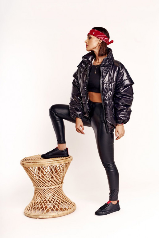 Sneaker in pelle naturale con strisce decorative BIG STAR DD274687 colore nero