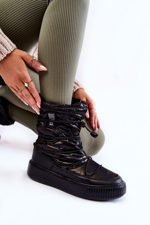 Femminile riscaldamento Stivali da neve Big Star KK274193 colore nero