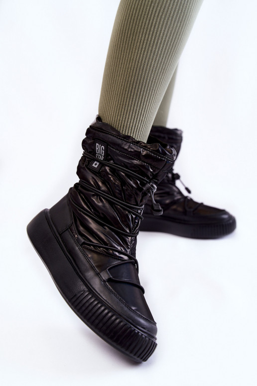 Femminile riscaldamento Stivali da neve Big Star KK274193 colore nero