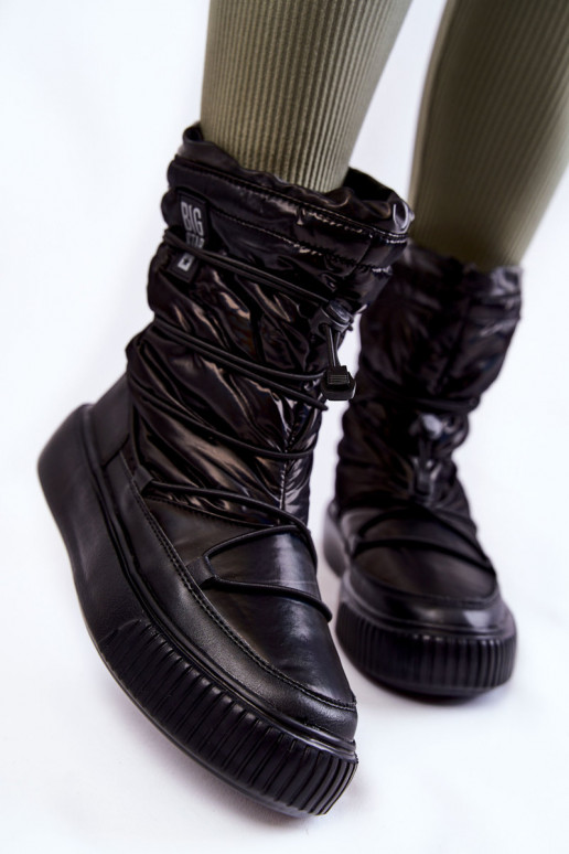 Femminile riscaldamento Stivali da neve Big Star KK274193 colore nero