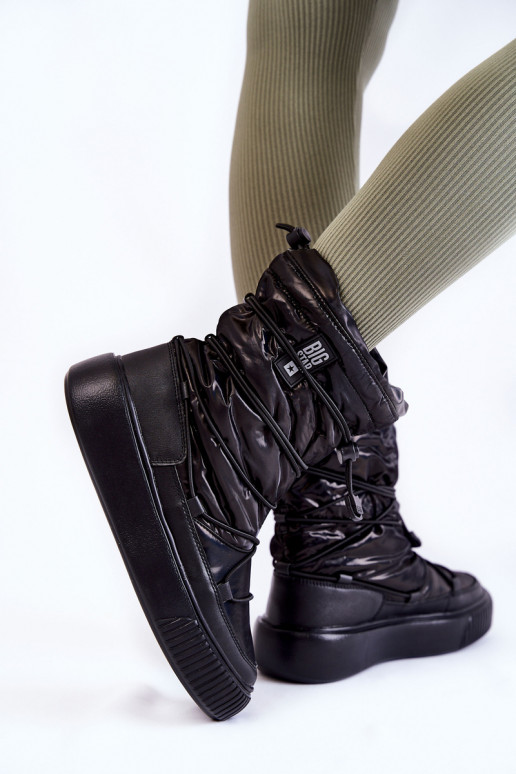 Femminile riscaldamento Stivali da neve Big Star KK274193 colore nero