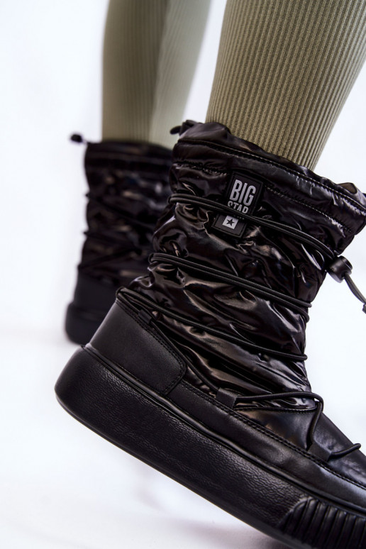 Femminile riscaldamento Stivali da neve Big Star KK274193 colore nero