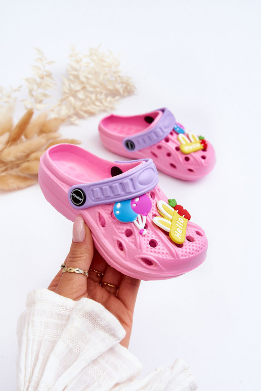 Infantile Pantofole leggere  Crocs Pantofole colore rosa SAeets