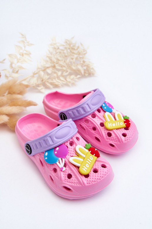 Infantile Pantofole leggere  Crocs Pantofole colore rosa SAeets