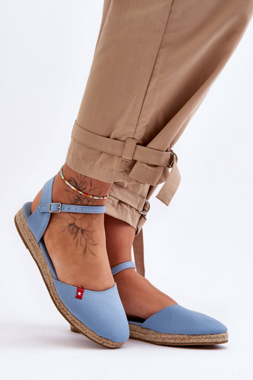 Femminile espadrillas con una piattaforma Big Star FF274532 colore blu