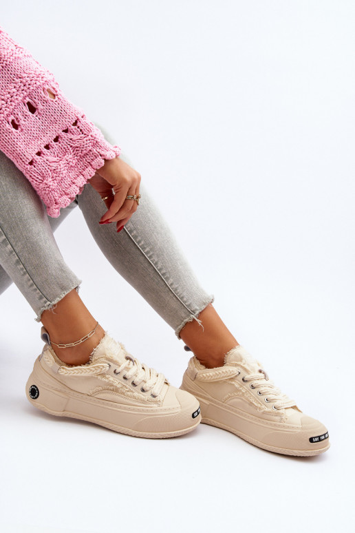 Femminile Scarpe modello sneakers GOE NN2N4060 beige