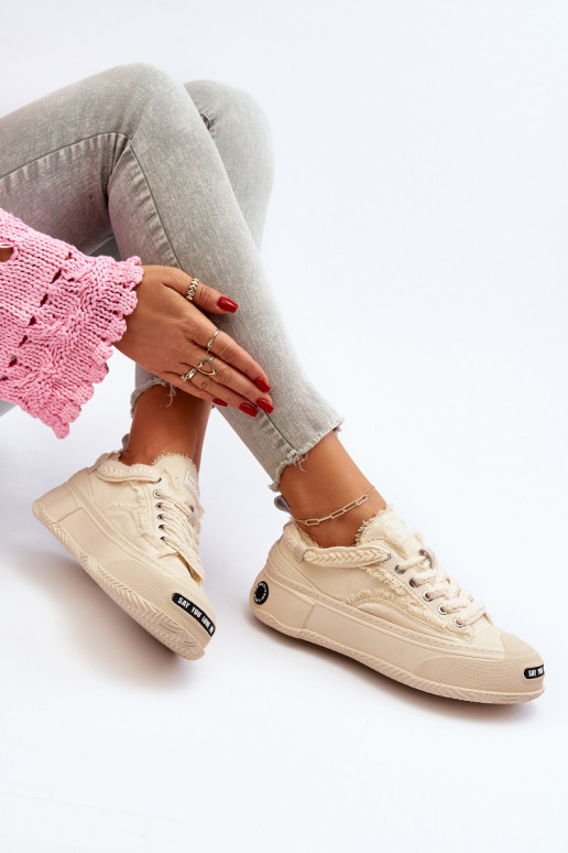 Femminile Scarpe modello sneakers GOE NN2N4060 beige