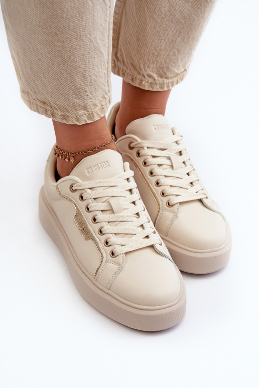 Scarpe modello sneakers Femminile Big Star NN274334 Memory Foam System beige
