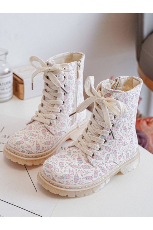 riscaldamento Stivali Infantile con cerniere beige Dolida