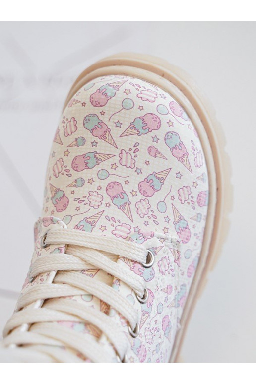 riscaldamento Stivali Infantile con cerniere beige Dolida