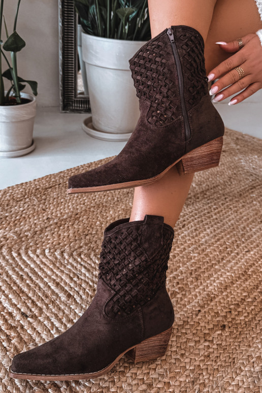 Stivali traforati Femminile con i tacchi CzekoladoAe Ferissa