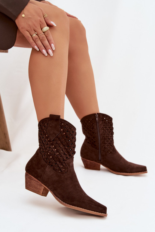 Stivali traforati Femminile con i tacchi CzekoladoAe Ferissa