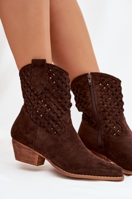 Stivali traforati Femminile con i tacchi CzekoladoAe Ferissa