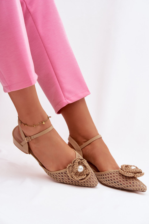 Sandali da donna Klocke Con decorazioni Detalem beige Vionessa