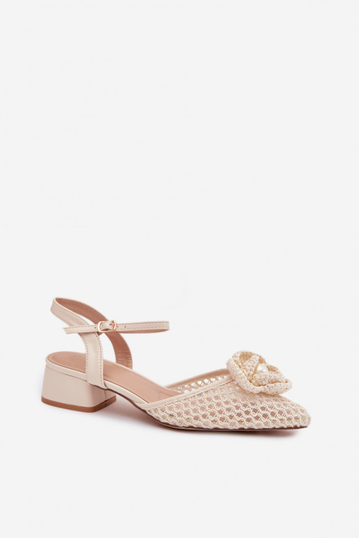 Sandali da donna Klocke Con decorazioni Detalem colore avorio Vionessa