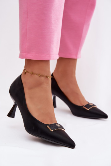Scarpe con dettagli decorativi, neri Fessira 2