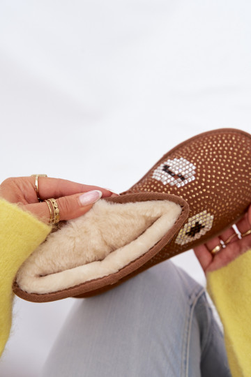 Decorato Alto Stivali da neve Femminile colore marrone Galivra 2