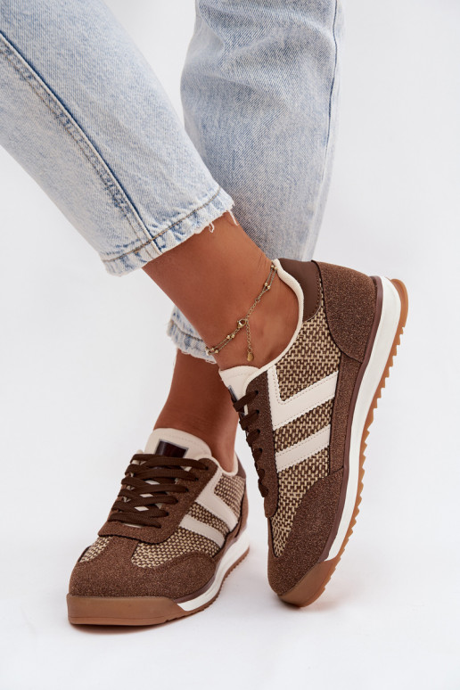 Scarpe sportive da donna "Sneakers" modello "Soretta" color marrone