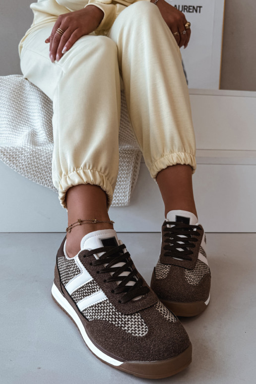 Scarpe sportive da donna "Sneakers" modello "Soretta" color marrone