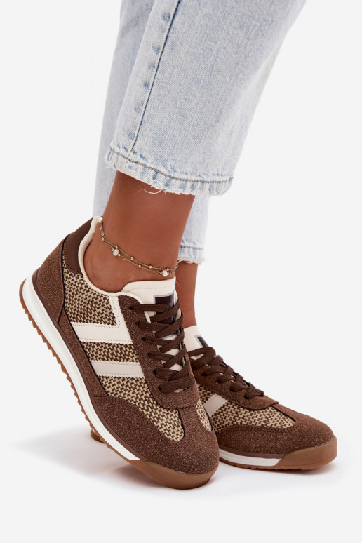 Scarpe sportive da donna "Sneakers" modello "Soretta" color marrone