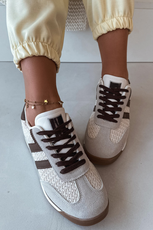 Scarpe sportive da donna "Sneakers" modello "Soretta" color sabbia