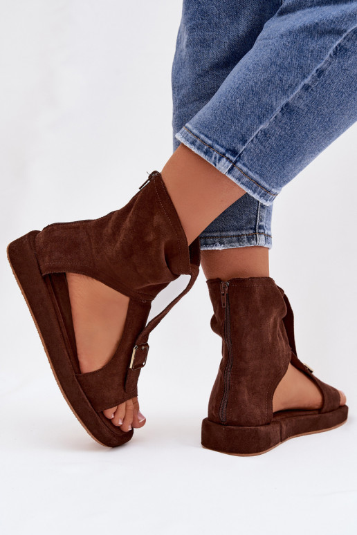 Sandali da donna con uno stivale CzekoladoAe Coralya