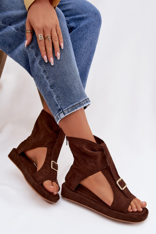 Sandali da donna con uno stivale CzekoladoAe Coralya