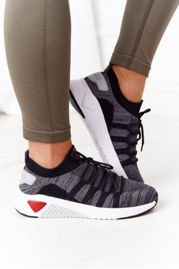 Femminile Stile sportivo scarpe Memory Foam Big Star HH274532 colore grigio