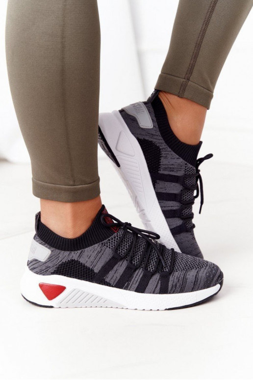 Femminile Stile sportivo scarpe Memory Foam Big Star HH274532 colore grigio