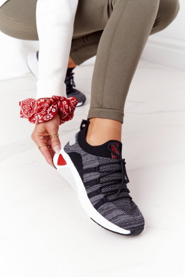 Femminile Stile sportivo scarpe Memory Foam Big Star HH274532 colore grigio 2