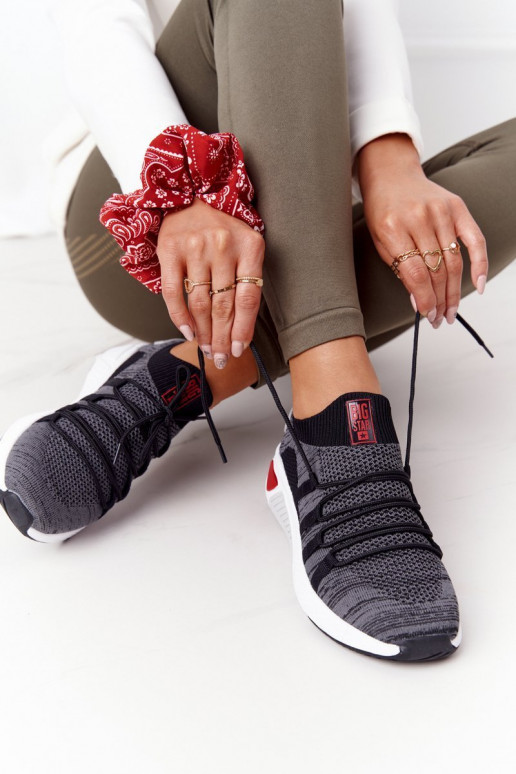 Femminile Stile sportivo scarpe Memory Foam Big Star HH274532 colore grigio