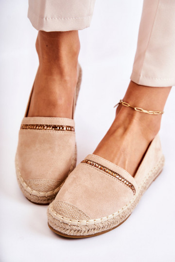 Elegantello classico Un modello convincente Femminile espadrillas beige Cersei 2