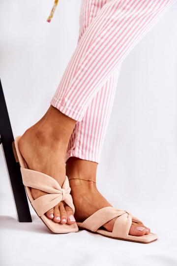 Femminile velluto Pantofole Tonalità rosa chiaro Vanilla Sky 2