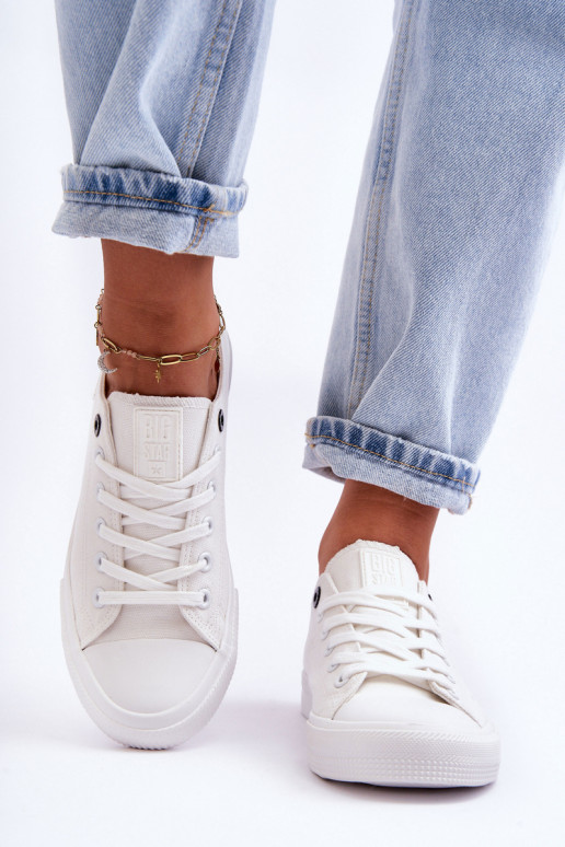 Deveteriale basso da donna scarpe casual Big Star KK274008 Colore bianco