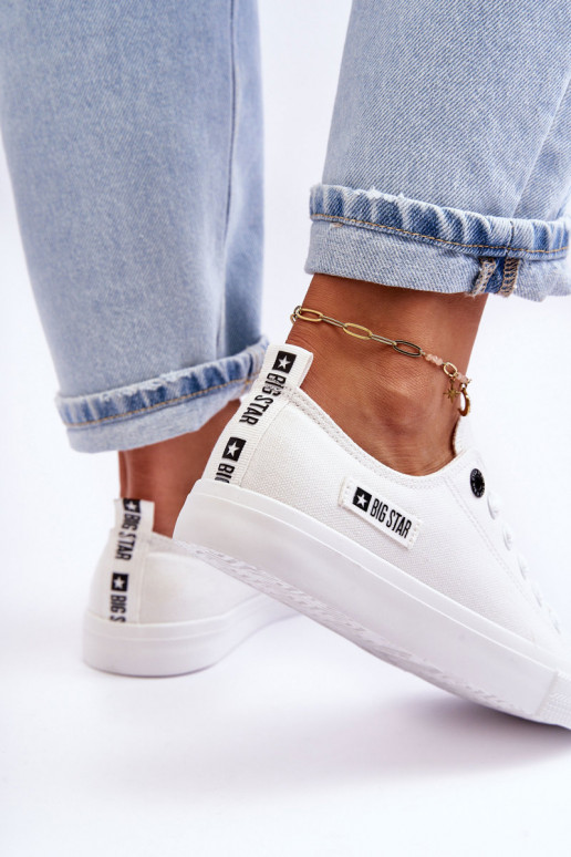 Deveteriale basso da donna scarpe casual Big Star KK274008 Colore bianco
