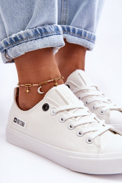 Deveteriale basso da donna scarpe casual Big Star KK274008 Colore bianco