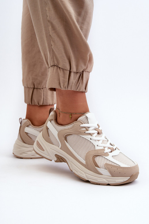 scarpe da ginnastica Scarpe modello sneakers Femminile beige Kildia
