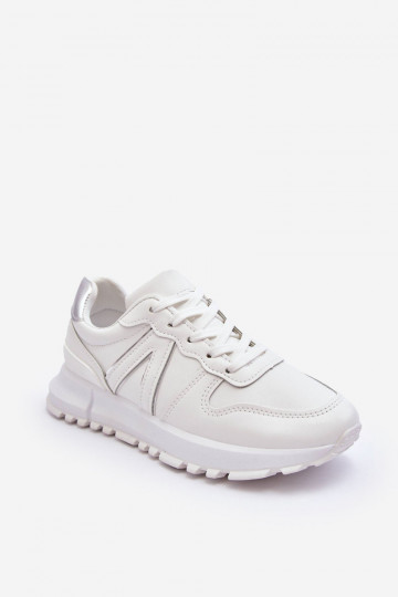 Pelle Femminile scarpe da ginnastica Colore bianco Kabama
