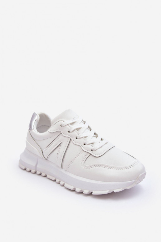 Pelle Femminile scarpe da ginnastica Colore bianco Kabama