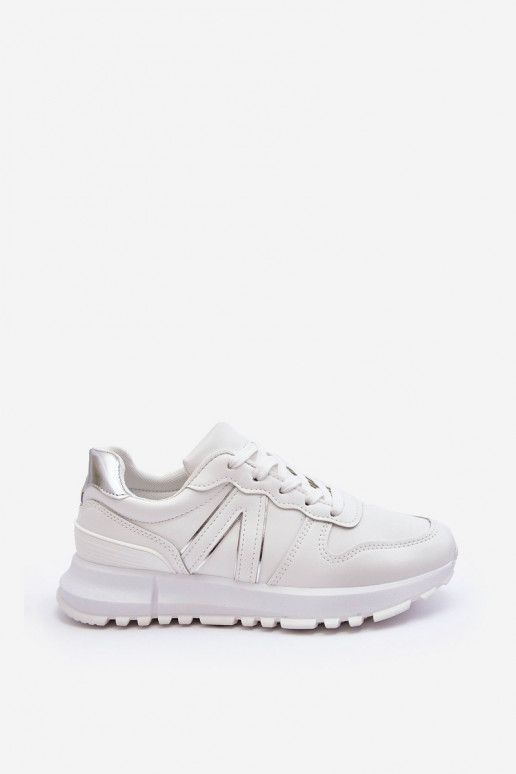 Pelle Femminile scarpe da ginnastica Colore bianco Kabama