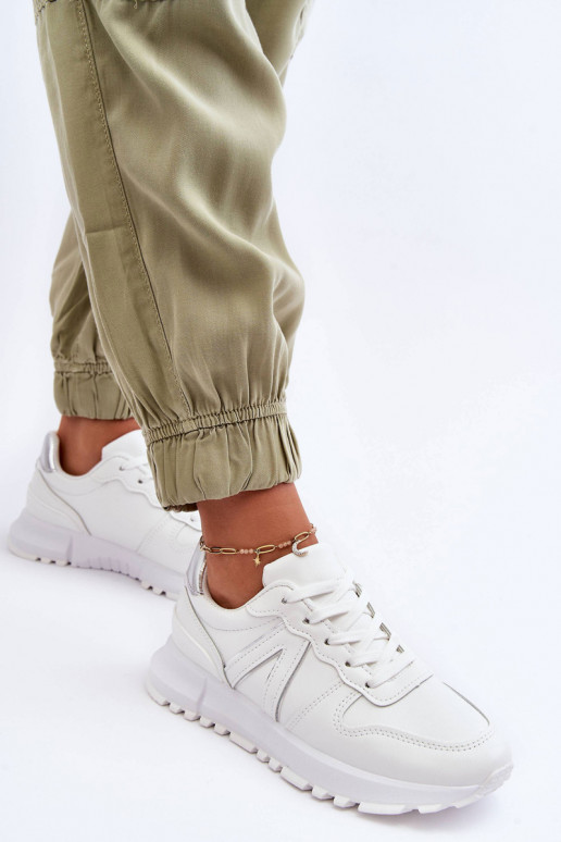 Pelle Femminile scarpe da ginnastica Colore bianco Kabama