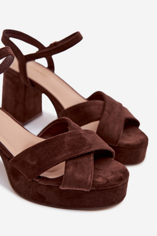 Sandali con tacco alto da donna CzekoladoAe Janelia