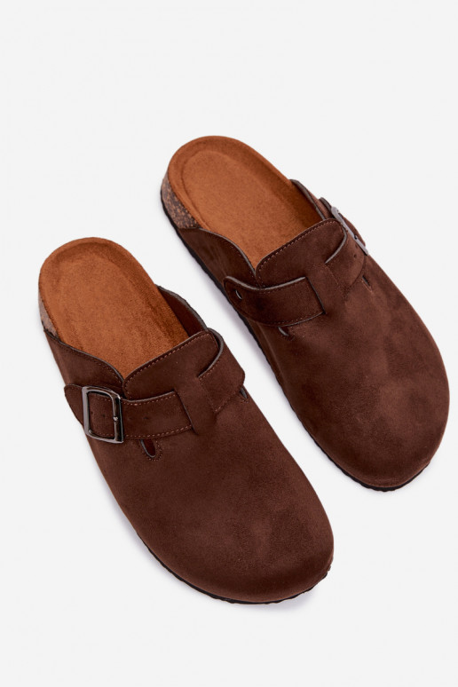 Pantofole Zoccoli Femminile con fibbie CzekoladoAe Delirisse