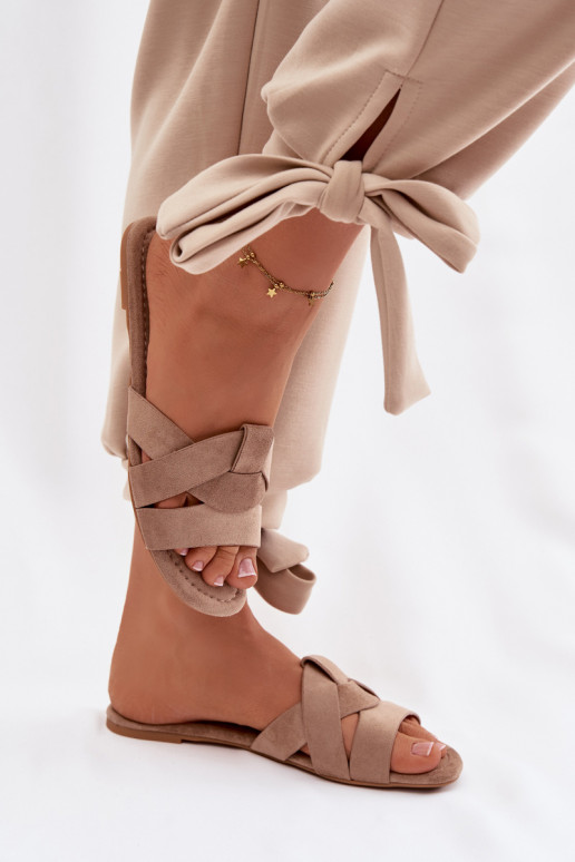 isoscele Pantofole da donna con strisce beige Pavelle