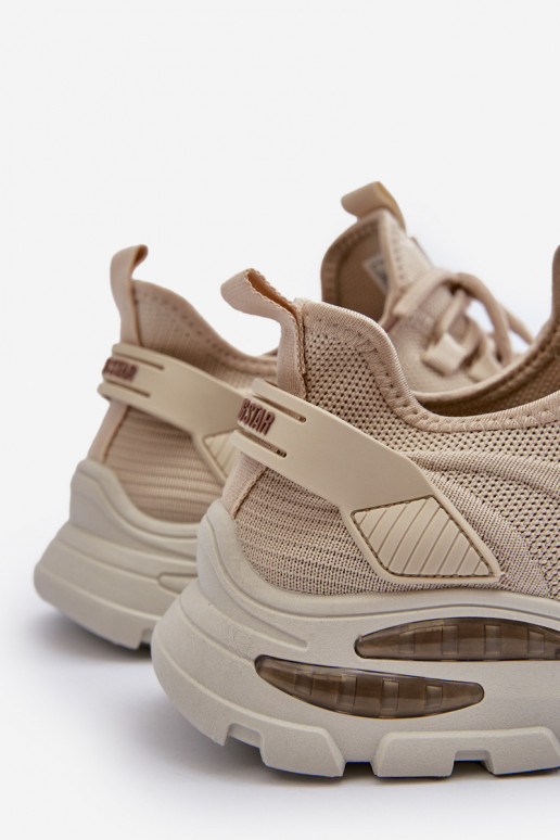 Scarpe modello sneakers Deveschio HI-POLY SYSTEM Big Star NN174469 beige