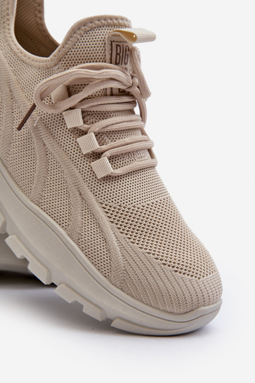 Scarpe modello sneakers Deveschio HI-POLY SYSTEM Big Star NN174469 beige