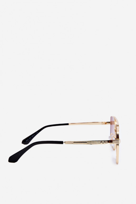 Occhiali da sole Femminile UV400 oro-colore marrone