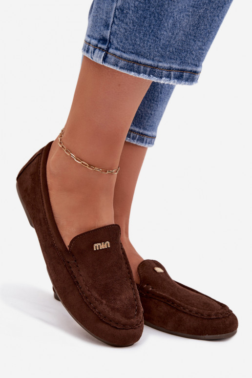 mocassini da donnaPiccolom colore doratom Detalem CzekoladoAe Sarivelle