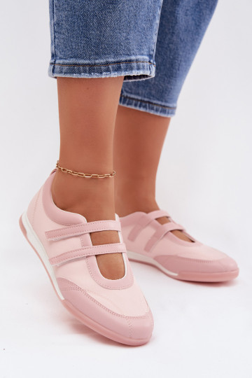 Ballerine sportive da donna con cinturini color rosa Farvessa 2