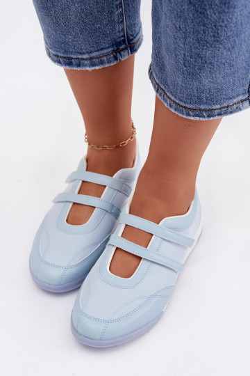 Ballerine sportive da donna con cinturini color blu Farvessa
